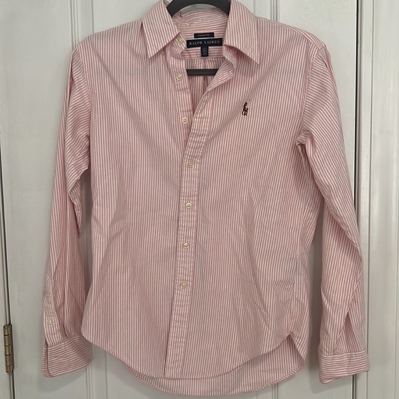 Ralph Lauren Tops - Ralph Lauren Button Down - Pink & White Striped